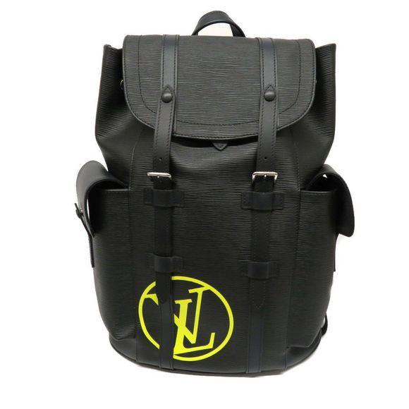 Louis Vuitton Christopher PM Backpack Rucksack Epi Leather LV Circle Noir Black - Picture 1 of 9